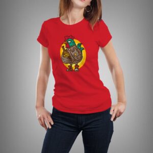 "Chiken & Whisky" póló