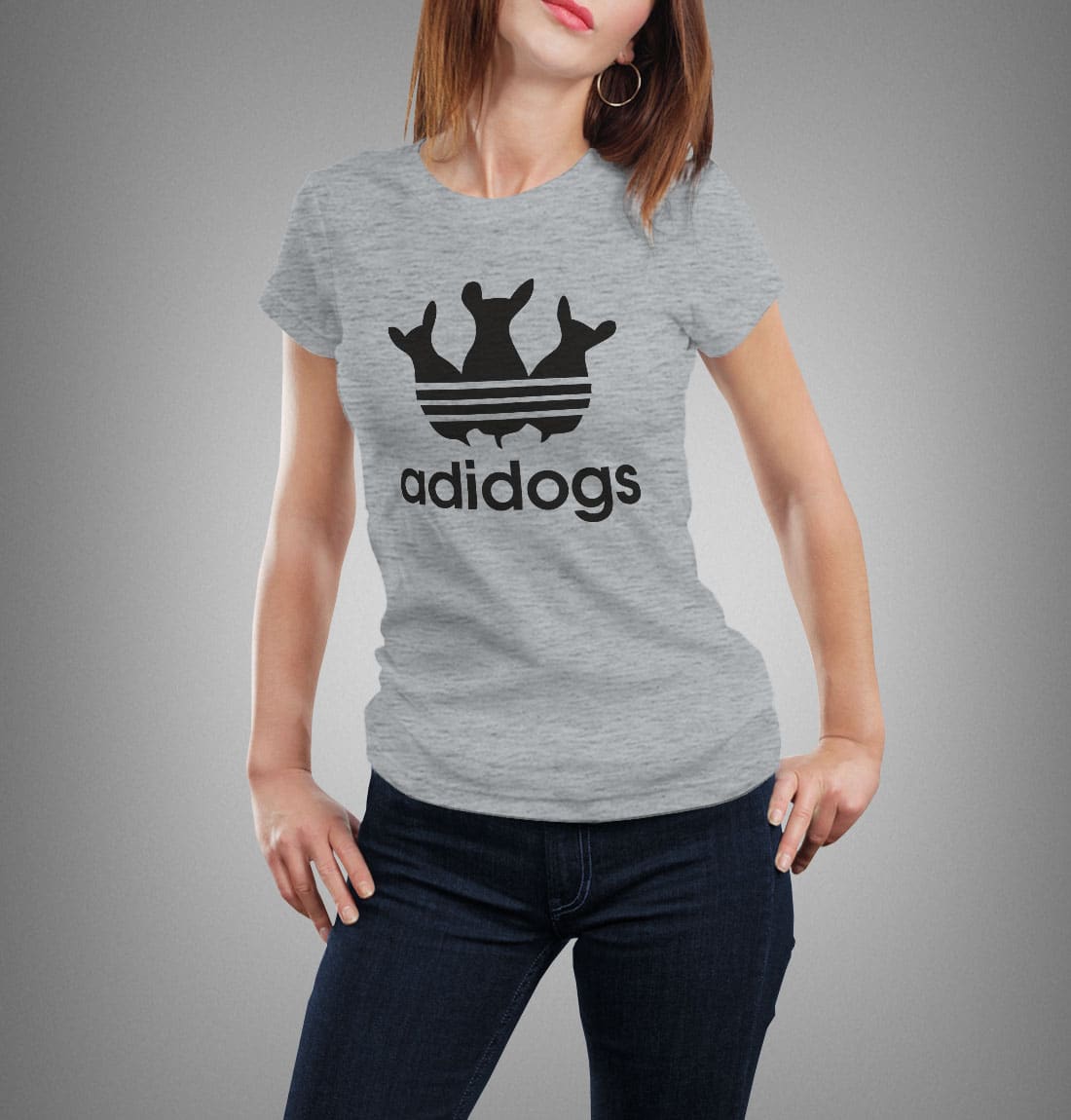 "Adidogs" póló