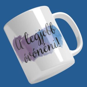 Nyomtatott festékmintás bögre