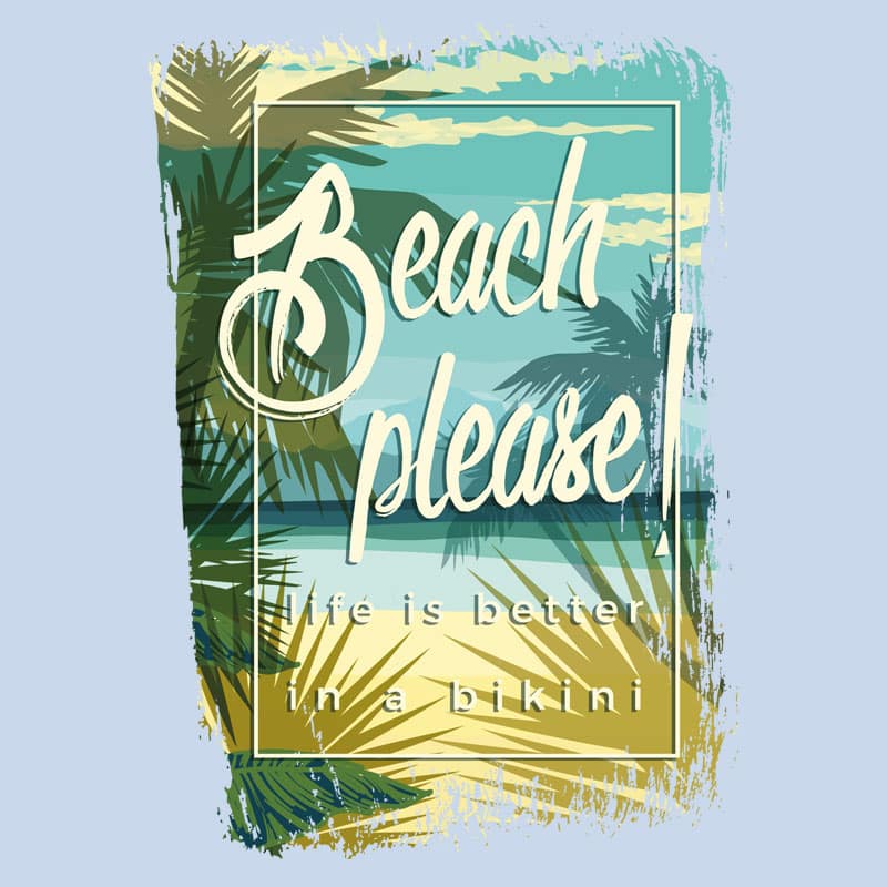 "Beach please" póló - Image 2