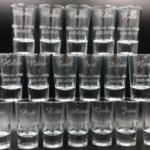 Gravírozott feles pohár