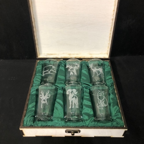 Gravírozott feles pohár szett díszdobozban - Image 3