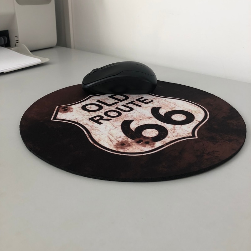 Nyomtatott kör alakú egérpad