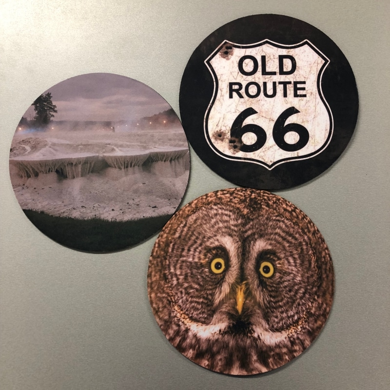 Nyomtatott kör alakú egérpad - Image 3