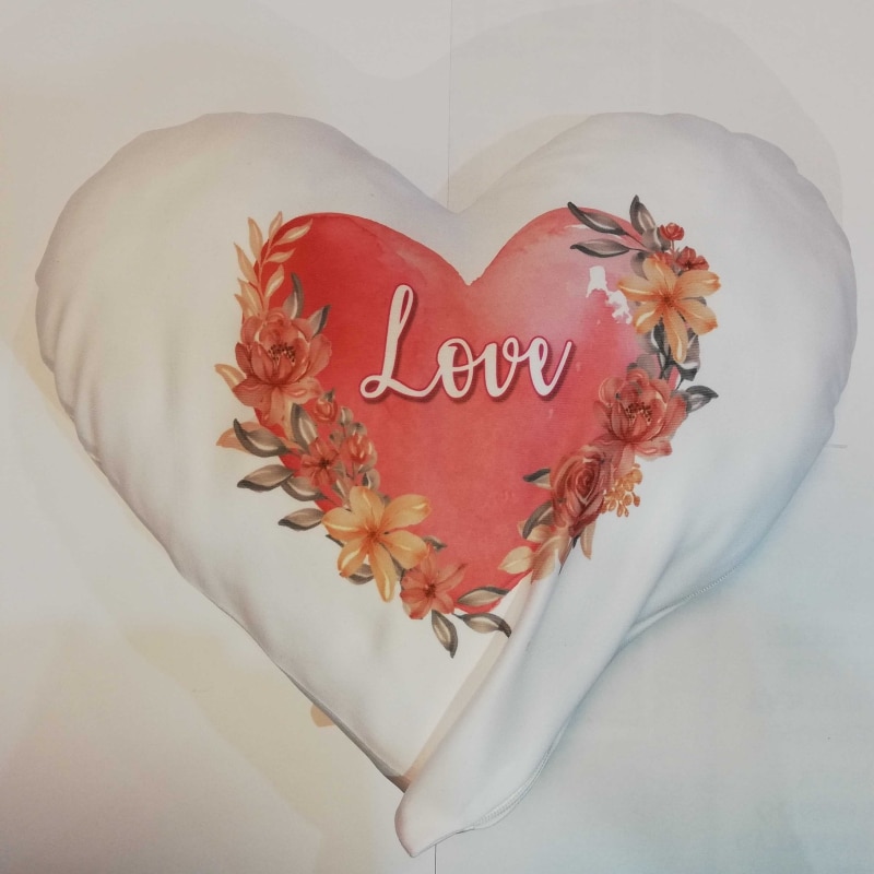 Nyomtatott szív alakú párna - Image 3