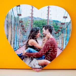 Nyomtatott szív alakú puzzle (70 darabos)