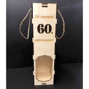 Gravírozott születésnapi boros doboz
