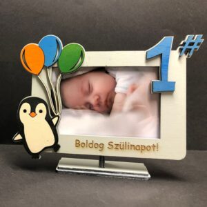 Gravírozott szülinapos képkeret