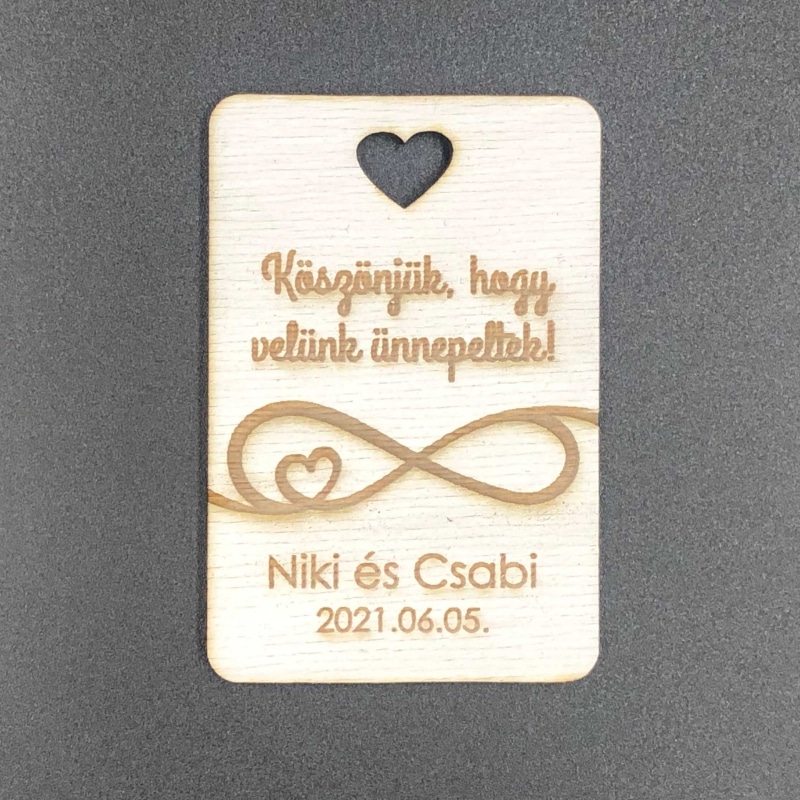 Gravírozott téglalap alakú hűtőmágnesek