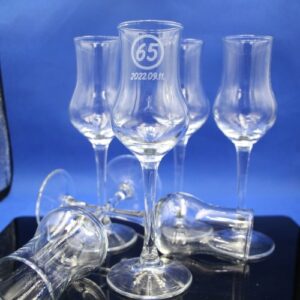 Gravírozott Tulipános feles pohár