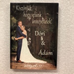 Nyomtatott üveg hűtőmágnes