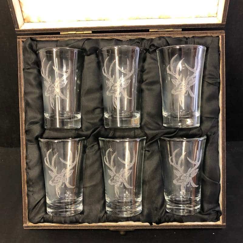 Gravírozott feles pohár szett díszdobozban - Image 7