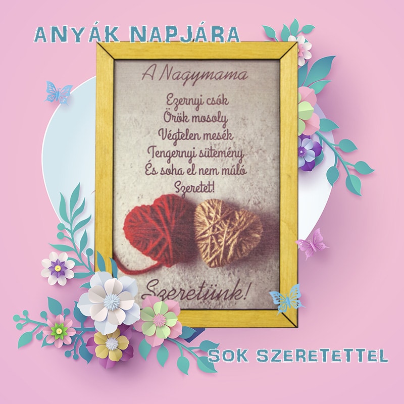 Nyomtatható kép+keret - Anyák napjára