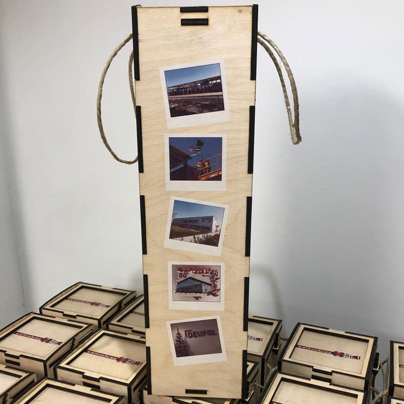 Gravírozott fényképes pálinkás doboz - Image 3