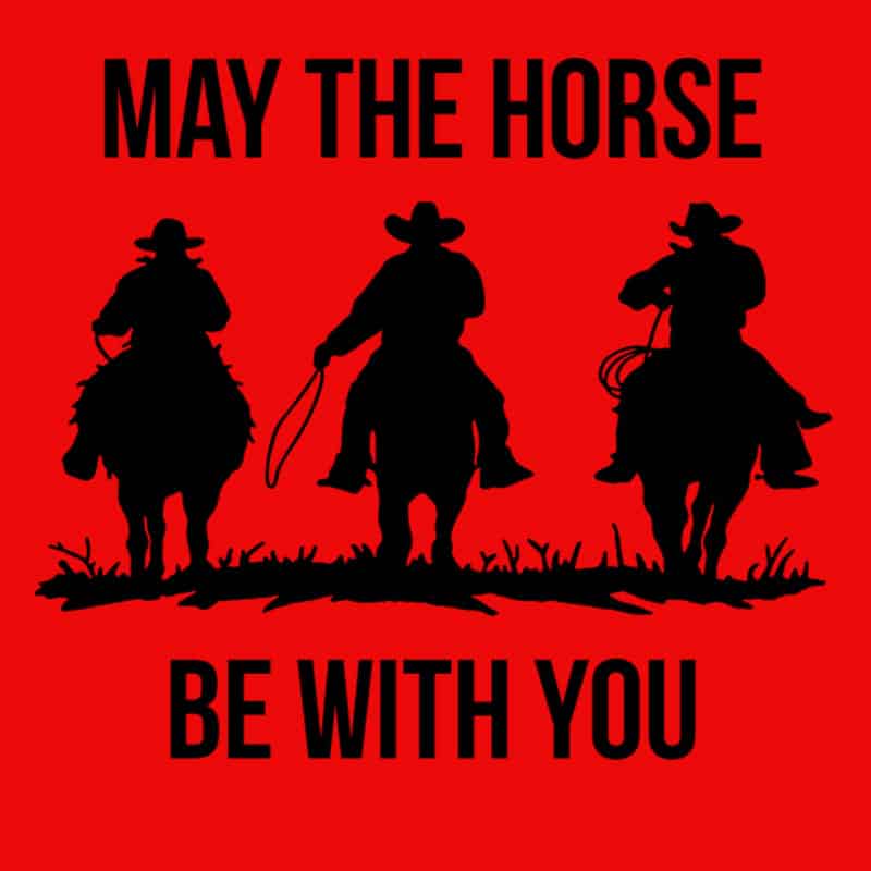 "May the Horse..." póló - Image 2