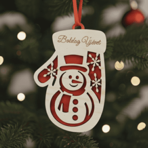 Kesztyű formájú karácsonyfadísz