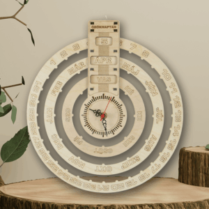 Gravírozott fali öröknaptár