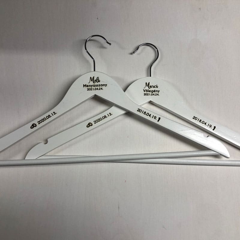 Vállfa a tetején és a szárain gravírozva - Image 3